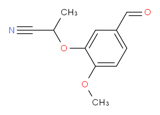 2-(5-formyl-2-methoxyphenoxy)propanenitrile
