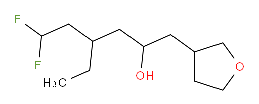 4-ethyl-6,6-difluoro-1-(tetrahydrofuran-3-yl)hexan-2-ol