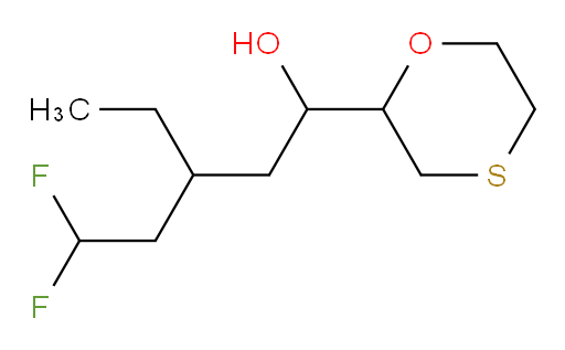 3-ethyl-5,5-difluoro-1-(1,4-oxathian-2-yl)pentan-1-ol