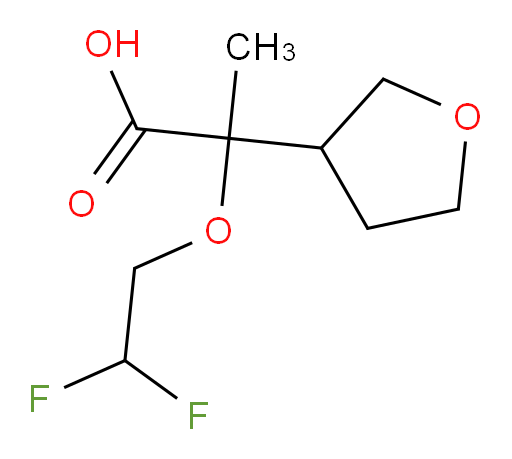 2-(2,2-difluoroethoxy)-2-(tetrahydrofuran-3-yl)propanoic acid