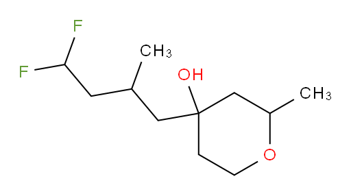 4-(4,4-difluoro-2-methylbutyl)-2-methyltetrahydro-2H-pyran-4-ol