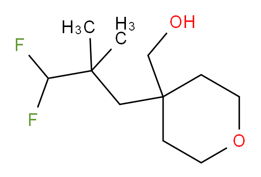 (4-(3,3-difluoro-2,2-dimethylpropyl)tetrahydro-2H-pyran-4-yl)methanol