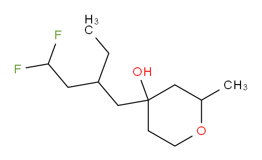 4-(2-ethyl-4,4-difluorobutyl)-2-methyltetrahydro-2H-pyran-4-ol