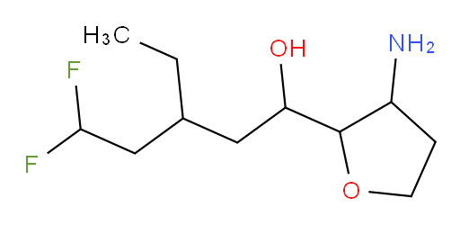1-(3-aminotetrahydrofuran-2-yl)-3-ethyl-5,5-difluoropentan-1-ol