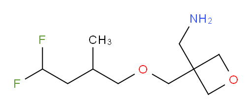 (3-((4,4-difluoro-2-methylbutoxy)methyl)oxetan-3-yl)methanamine