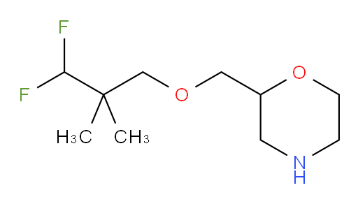 2-((3,3-difluoro-2,2-dimethylpropoxy)methyl)morpholine