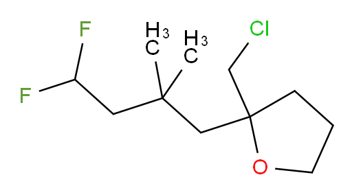 2-(chloromethyl)-2-(4,4-difluoro-2,2-dimethylbutyl)tetrahydrofuran