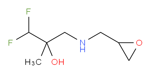 1,1-difluoro-2-methyl-3-((oxiran-2-ylmethyl)amino)propan-2-ol