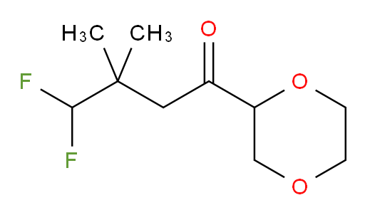 1-(1,4-dioxan-2-yl)-4,4-difluoro-3,3-dimethylbutan-1-one
