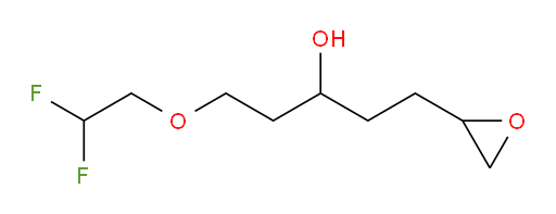 1-(2,2-difluoroethoxy)-5-(oxiran-2-yl)pentan-3-ol