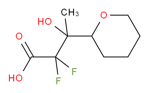 2,2-difluoro-3-hydroxy-3-(tetrahydro-2H-pyran-2-yl)butanoic acid