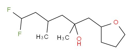 6,6-difluoro-2,4-dimethyl-1-(tetrahydrofuran-2-yl)hexan-2-ol