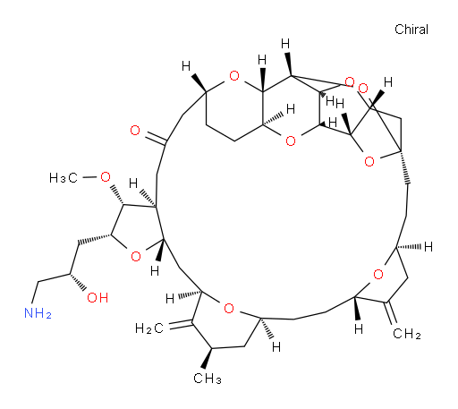 11,15:18,21:24,28-Triepoxy-7,9-ethano-12,15-methano-9H,15H-furo[3,2-i]furo[2′,3′:5,6]pyrano[4,3-b][1,4]dioxacyclopentacosin-5(4H)-one, 2-[(2S)-3-amino-2-hydroxypropyl]hexacosahydro-3-methoxy-26-methyl-20,27-bis(methylene)-, (2R,3R,3aS,7R,8aS,9S,10aR,11S,12R,13aS,13bS,15S,18S,21S,24S,26R,28R,29aS)- (ACI)