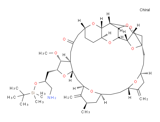 (2R,3R,3aS,7R,8aS,9S,10aR,11S,12R,13aR,13bS,15S,18S,21S,24S,26R,28R,29aS)-2-[(2S)-3-Amino-2-[[(1,1-dimethylethyl)dimethylsilyl]oxy]propyl]hexacosahydro-3-methoxy-26-methyl-20,27-bis(methylene)-11,15:18,21:24,28-triepoxy-7,9-ethano-12,15-methano-9H,15H-furo[3,2-i]furo[2′,3′:5,6]pyrano[4,3-b][1,4]dioxacyclopentacosin-5(4H)-one (ACI)