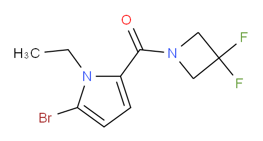 (5-bromo-1-ethyl-1H-pyrrol-2-yl)(3,3-difluoroazetidin-1-yl)methanone