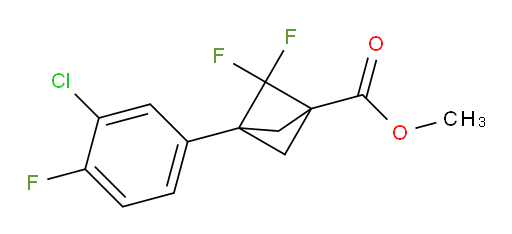 Methyl 3-(3-chloro-4-fluorophenyl)-2,2-difluorobicyclo[1.1.1]pentane-1-carboxylate