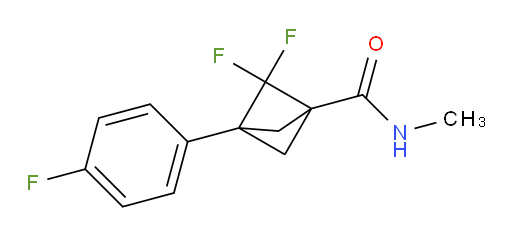 2,2-Difluoro-3-(4-fluorophenyl)-N-methyl-bicyclo[1.1.1]pentane-1-carboxamide