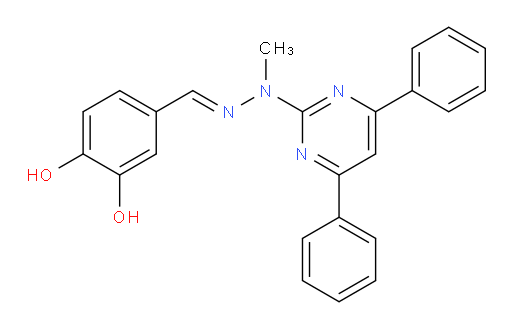 3,4-Dihydroxybenzaldehyde 2-(4,6-diphenyl-2-pyrimidinyl)-2-methylhydrazone (ACI)