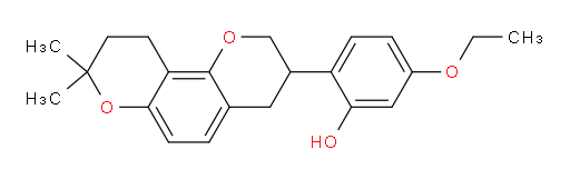 5-Ethoxy-2-(3,4,9,10-tetrahydro-8,8-dimethyl-2H,8H-benzo[1,2-b:3,4-b′]dipyran-3-yl)phenol (ACI)