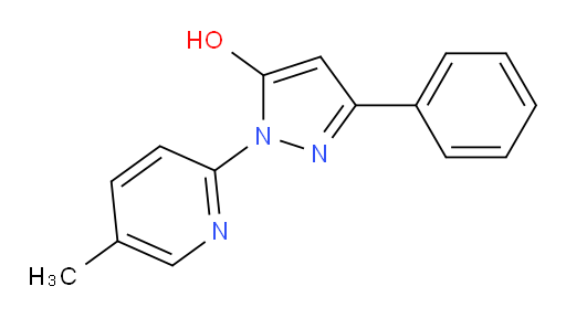 1-(5-Methyl-2-pyridinyl)-3-phenyl-1H-pyrazol-5-ol (ACI)