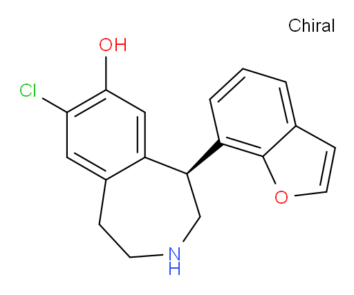 (5S)-5-(7-Benzofuranyl)-8-chloro-2,3,4,5-tetrahydro-1H-3-benzazepin-7-ol (ACI)