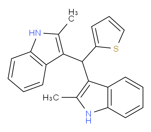 3,3′-(2-Thienylmethylene)bis[2-methyl-1H-indole] (ACI)