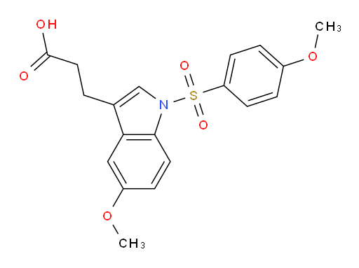 5-Methoxy-1-[(4-methoxyphenyl)sulfonyl]-1H-indole-3-propanoic acid (ACI)