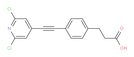 4-[2-(2,6-Dichloro-4-pyridinyl)ethynyl]benzenepropanoic acid (ACI)