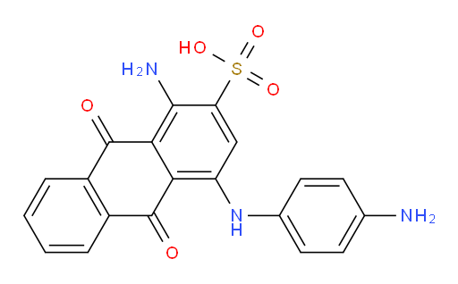 1-Amino-4-(4-aminoanilino)anthraquinone-2-sulfonic acid