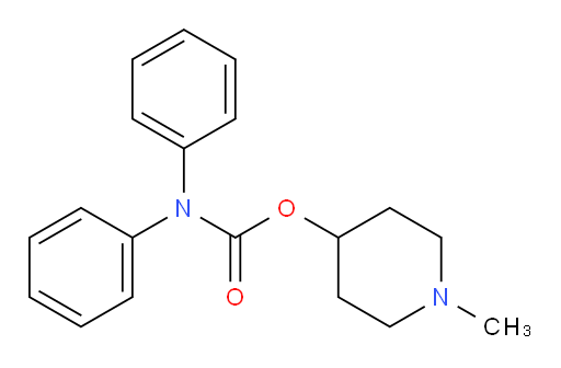 Carbamic acid, diphenyl-, 1-methyl-4-piperidinyl ester (9CI)