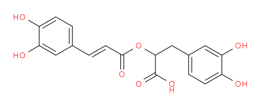α-[[3-(3,4-Dihydroxyphenyl)-1-oxo-2-propen-1-yl]oxy]-3,4-dihydroxybenzenepropanoic acid (ACI)
