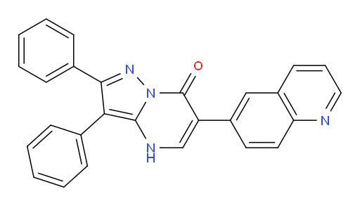 2,3-Diphenyl-6-(6-quinolinyl)pyrazolo[1,5-a]pyrimidin-7(4H)-one (ACI)