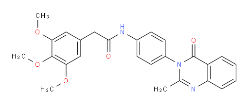 3,4,5-Trimethoxy-N-[4-(2-methyl-4-oxo-3(4H)-quinazolinyl)phenyl]benzeneacetamide (ACI)