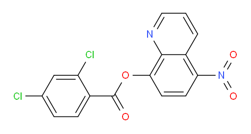 5-Nitro-8-quinolinyl 2,4-dichlorobenzoate (ACI)