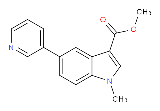 Methyl 1-methyl-5-(3-pyridinyl)-1H-indole-3-carboxylate (ACI)