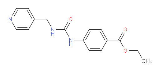 Ethyl 4-[[[(4-pyridinylmethyl)amino]carbonyl]amino]benzoate (ACI)