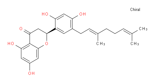 (2S)-2-[5-[(2E)-3,7-Dimethyl-2,6-octadien-1-yl]-2,4-dihydroxyphenyl]-2,3-dihydro-5,7-dihydroxy-4H-1-benzopyran-4-one (ACI)