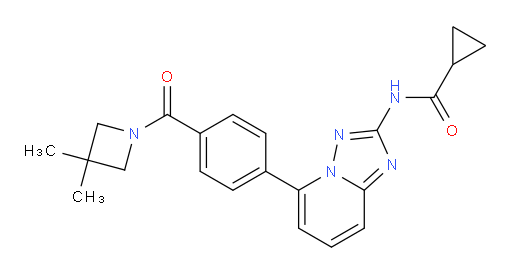 N-[5-[4-[(3,3-Dimethyl-1-azetidinyl)carbonyl]phenyl][1,2,4]triazolo[1,5-a]pyridin-2-yl]cyclopropanecarboxamide (ACI)