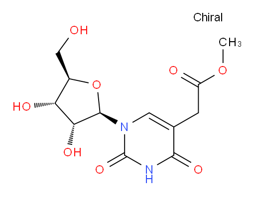 Methyl 1,2,3,4-tetrahydro-2,4-dioxo-1-β-D-ribofuranosyl-5-pyrimidineacetate (ACI)