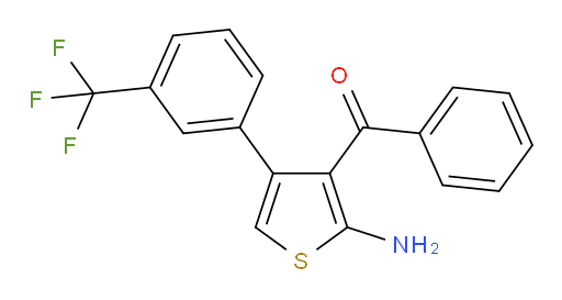 [2-Amino-4-[3-(trifluoromethyl)phenyl]-3-thienyl]phenylmethanone (ACI)