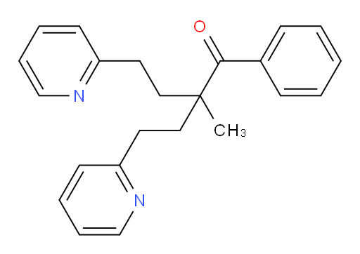 2-Methyl-1-phenyl-4-(2-pyridinyl)-2-[2-(2-pyridinyl)ethyl]-1-butanone (ACI)