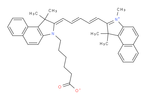 1H-Benz[e]indolium, 2-[5-[3-(5-carboxypentyl)-1,3-dihydro-1,1-dimethyl-2H-benz[e]indol-2-ylidene]-1,3-pentadien-1-yl]-1,1,3-trimethyl-, inner salt (ACI)