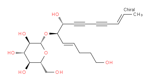 β-D-Glucopyranoside, (1R,2R,7E)-2-hydroxy-1-[(1E)-5-hydroxy-1-pentenyl]-7-nonene-3,5-diynyl (9CI)
