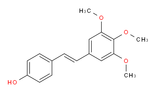4-[(1E)-2-(3,4,5-Trimethoxyphenyl)ethenyl]phenol (ACI)