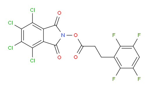 4,5,6,7-tetrachloro-1,3-dioxo-2,3-dihydro-1H-isoindol-2-yl 3-(2,3,5,6-tetrafluorophenyl)propanoate