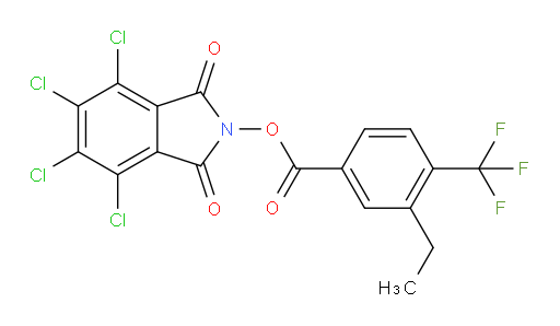 4,5,6,7-tetrachloro-1,3-dioxo-2,3-dihydro-1H-isoindol-2-yl 3-ethyl-4-(trifluoromethyl)benzoate