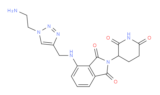 4-({[1-(2-aminoethyl)-1H-1,2,3-triazol-4-yl]methyl}amino)-2-(2,6-dioxopiperidin-3-yl)-2,3-dihydro-1H-isoindole-1,3-dione