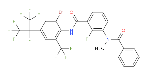 N-[2-bromo-4-(1,1,1,2,3,3,3-heptafluoropropan-2-yl)-6-(trifluoromethyl)phenyl]-2-fluoro-3-(N-methylbenzamido)benzamide