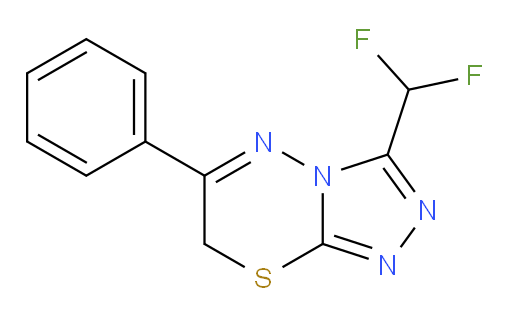 3-(difluoromethyl)-6-phenyl-7H-[1,2,4]triazolo[3,4-b][1,3,4]thiadiazine