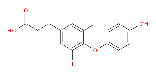 3-[4-(4-hydroxyphenoxy)-3,5-diiodophenyl]propanoic acid